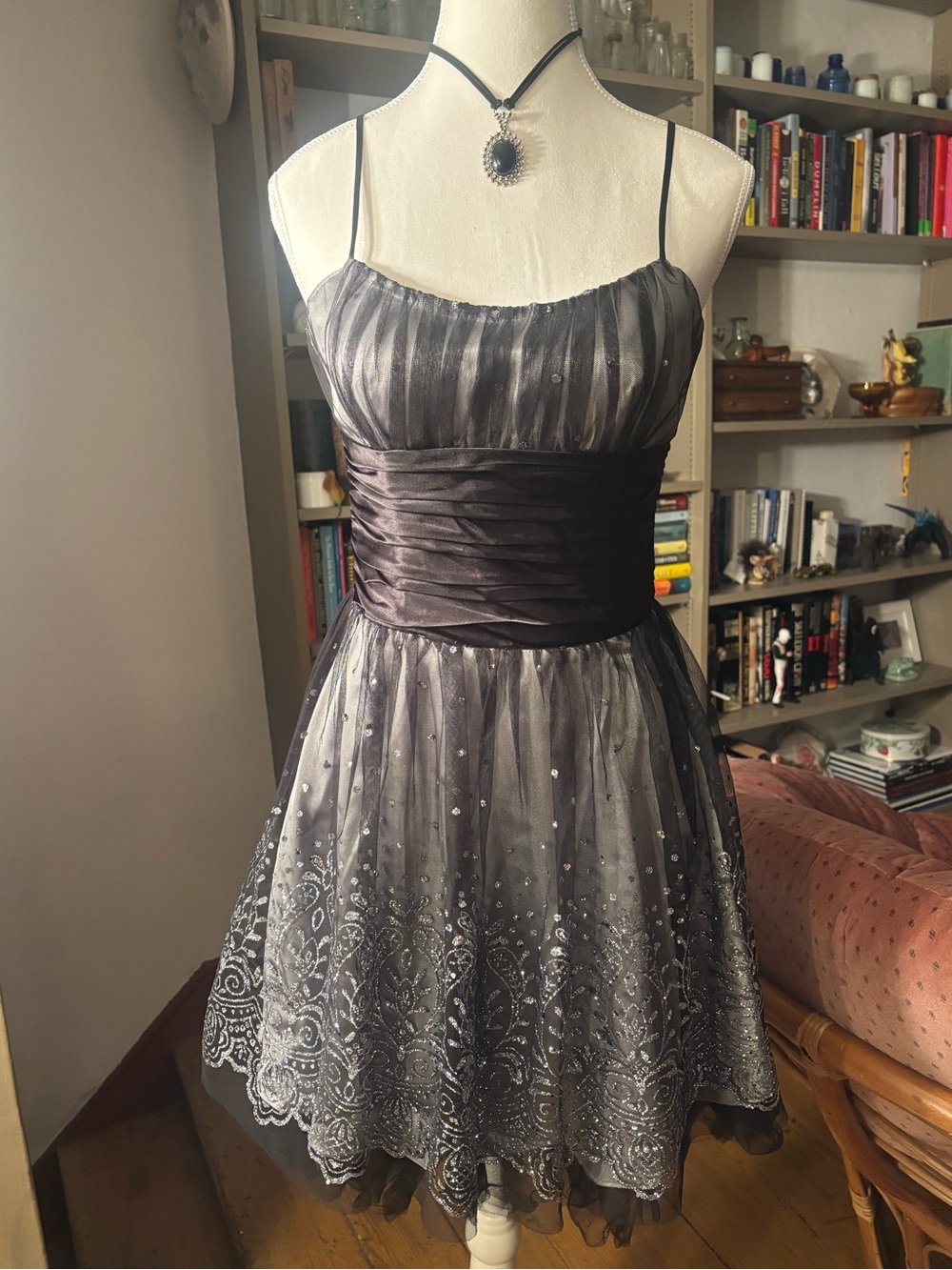 Morgan & Co. Tulle Dress with Defined Waist